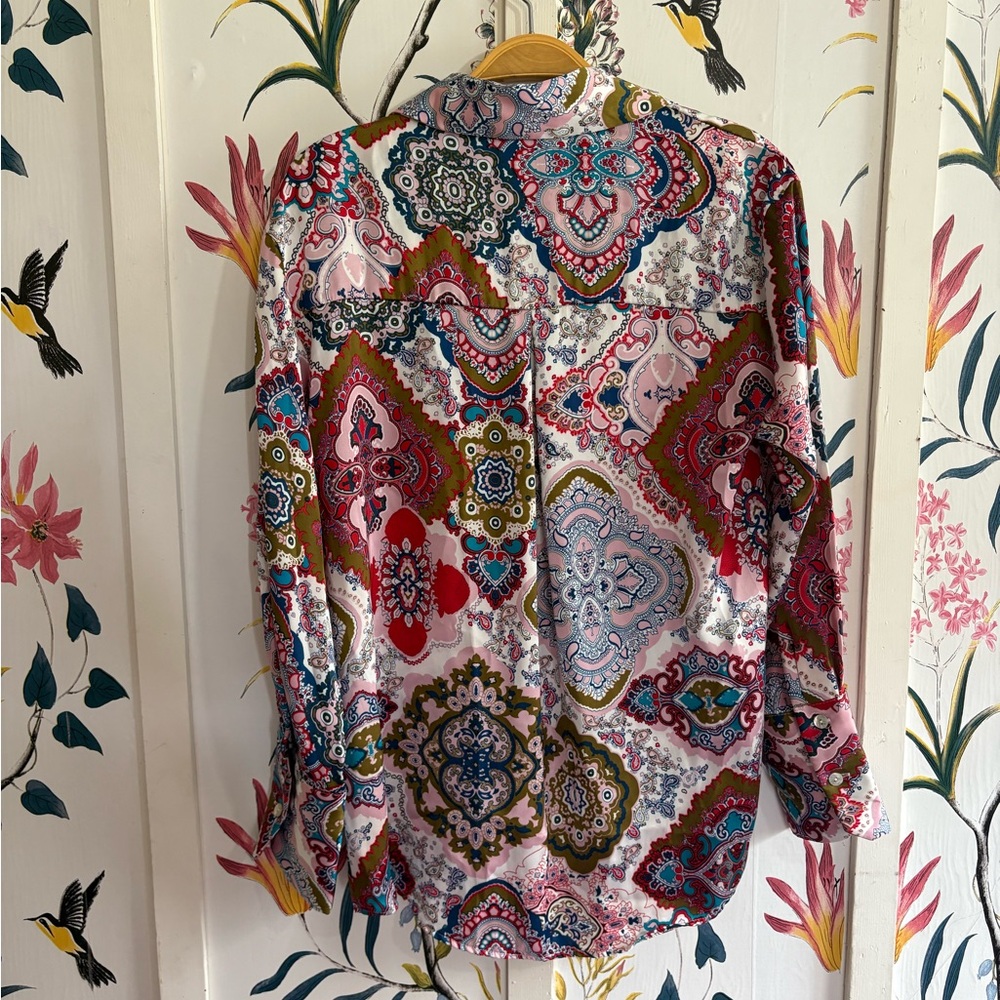 Zara Multicolor Paisley Blouse